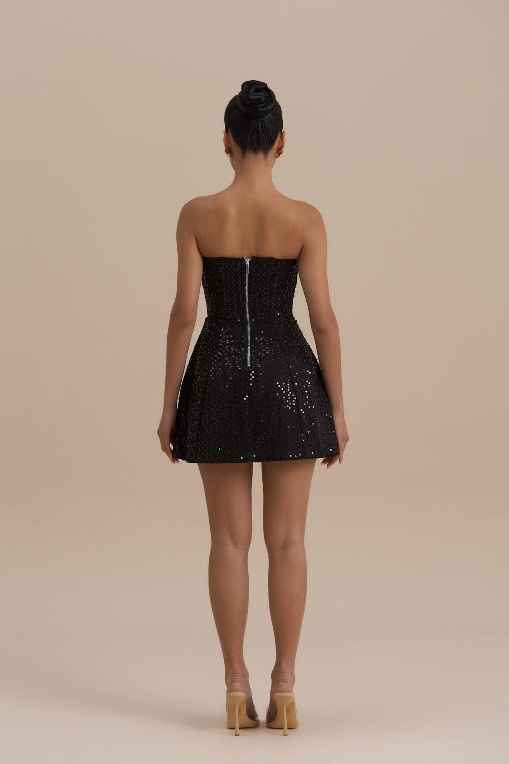 Maya Pailletten Mini Jurk