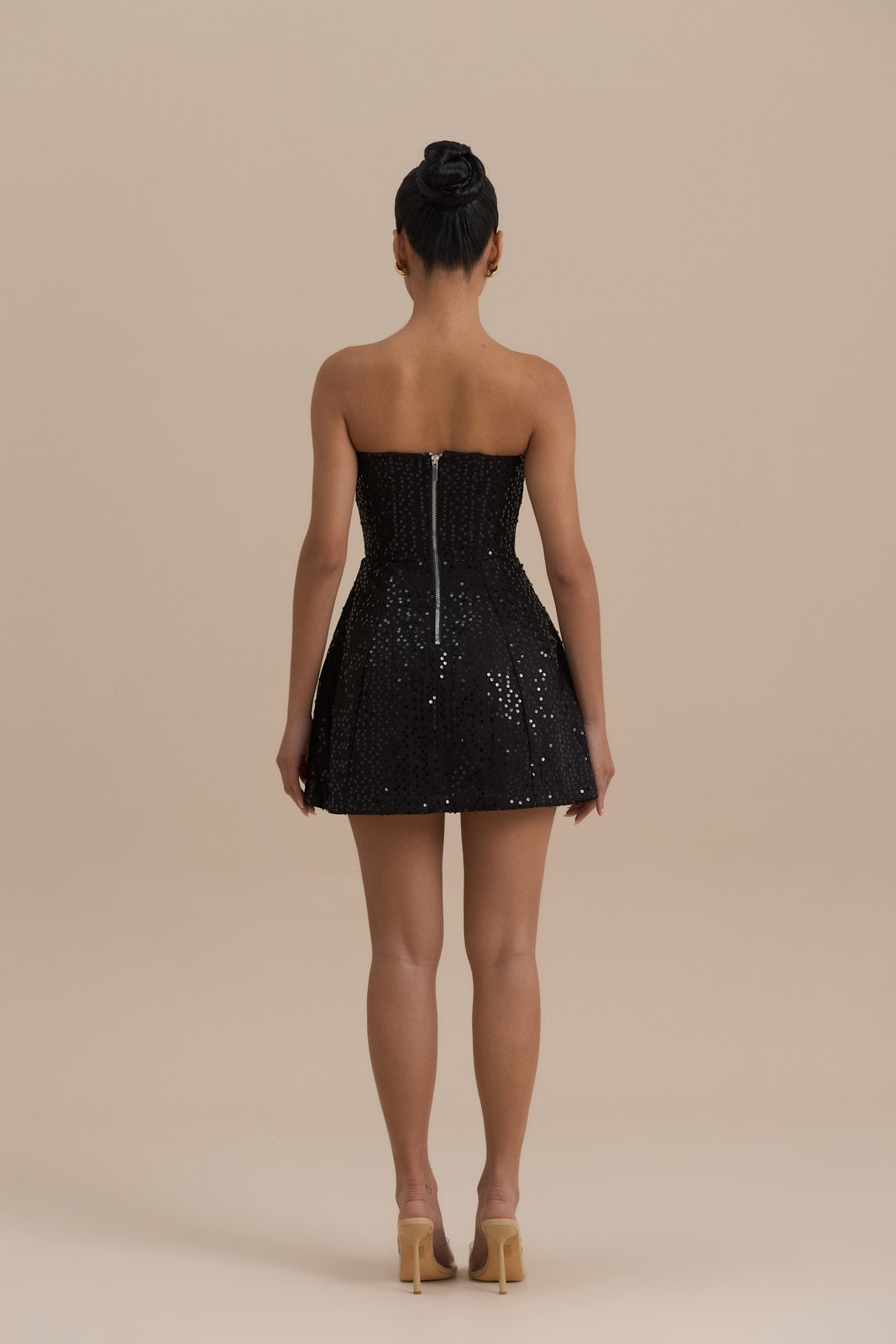Maya Pailletten Mini Jurk