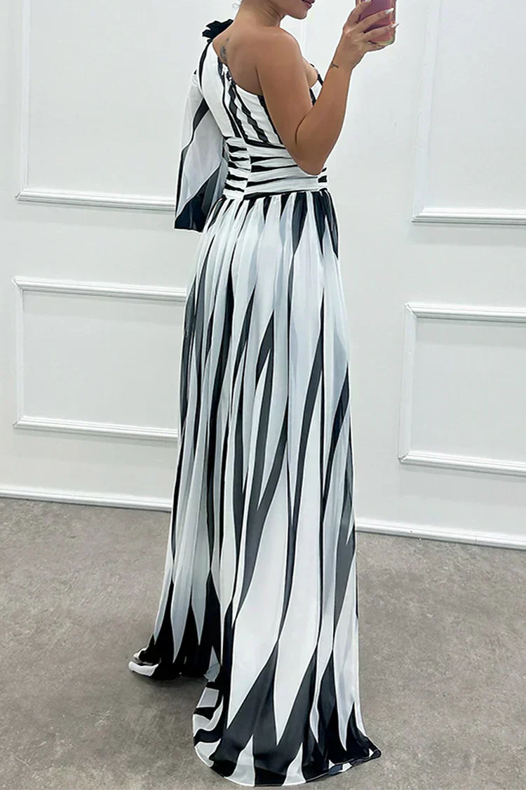 Hazel One-Shoulder Maxi Jurk