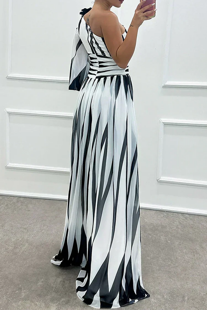 Hazel One-Shoulder Maxi Jurk