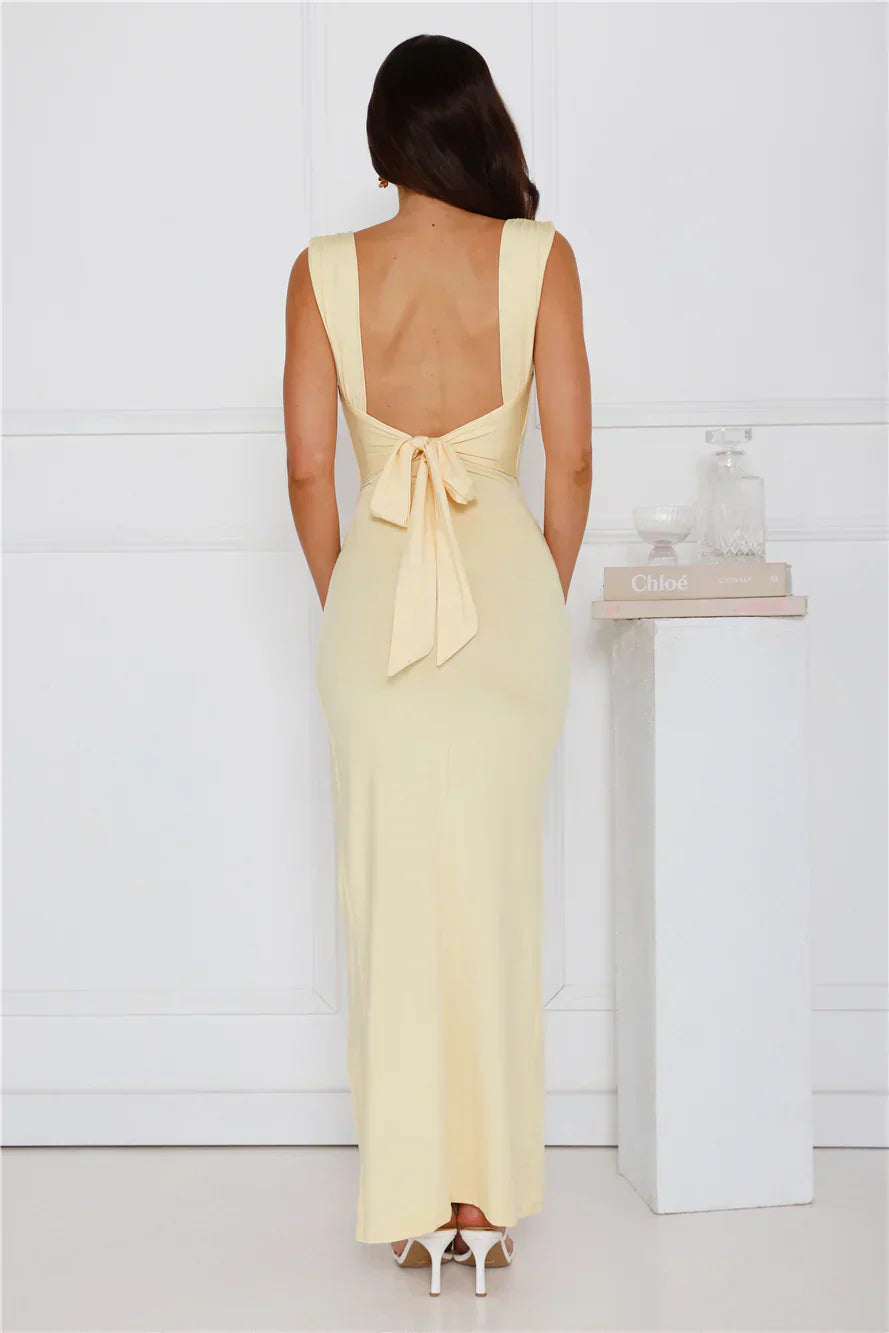 Monika Elegante Jurk met Zijsplit