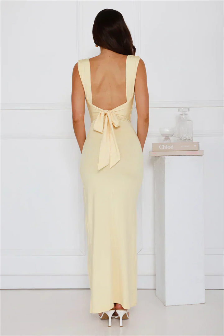 Monika Elegante Jurk met Zijsplit