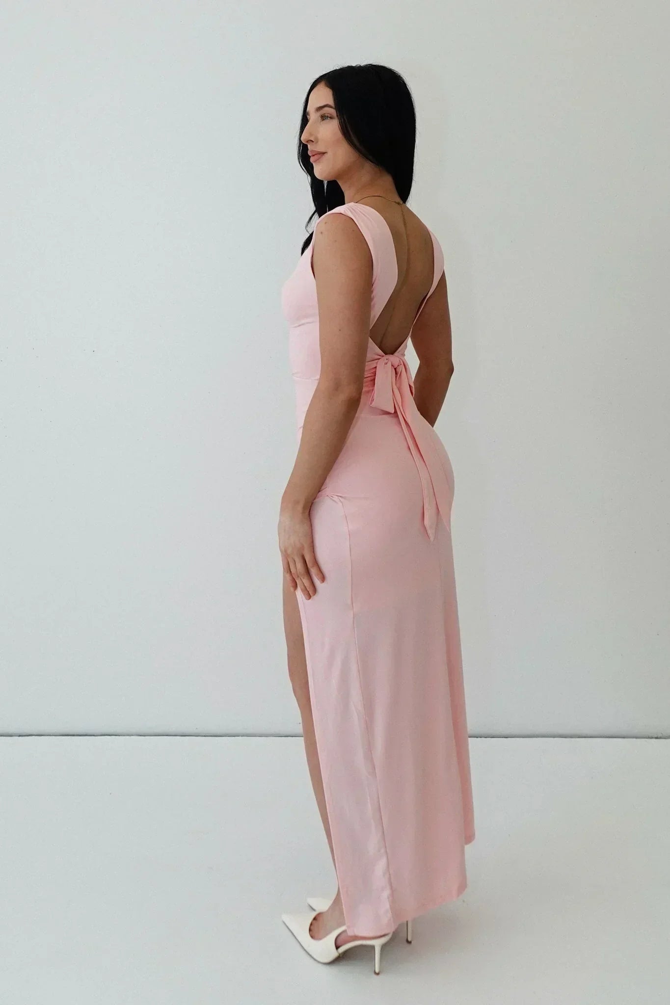 Monika Elegante Jurk met Zijsplit