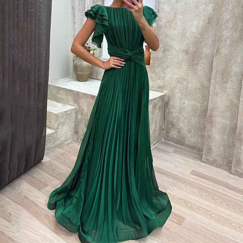 Abigail Geplooide Jurk