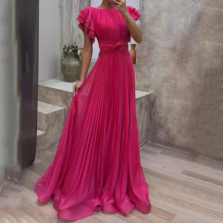 Abigail Geplooide Jurk
